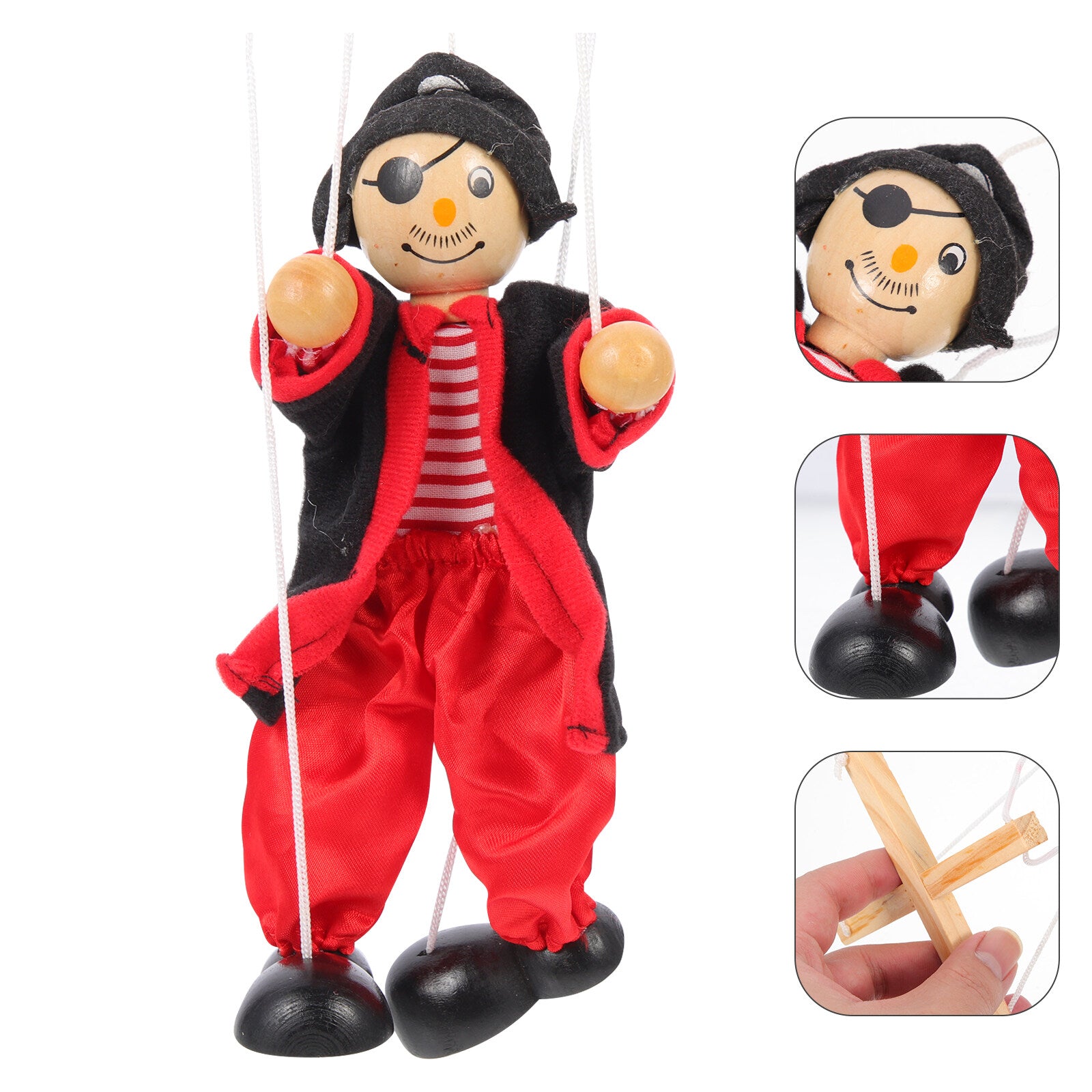 Wooden Pirate Marionette String Puppet M793075