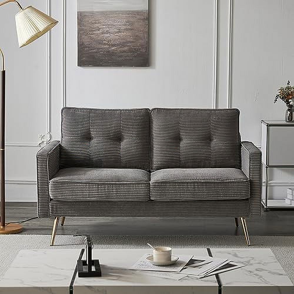 White Faux Sherpa 2-Seater Loveseat Sofa X410375