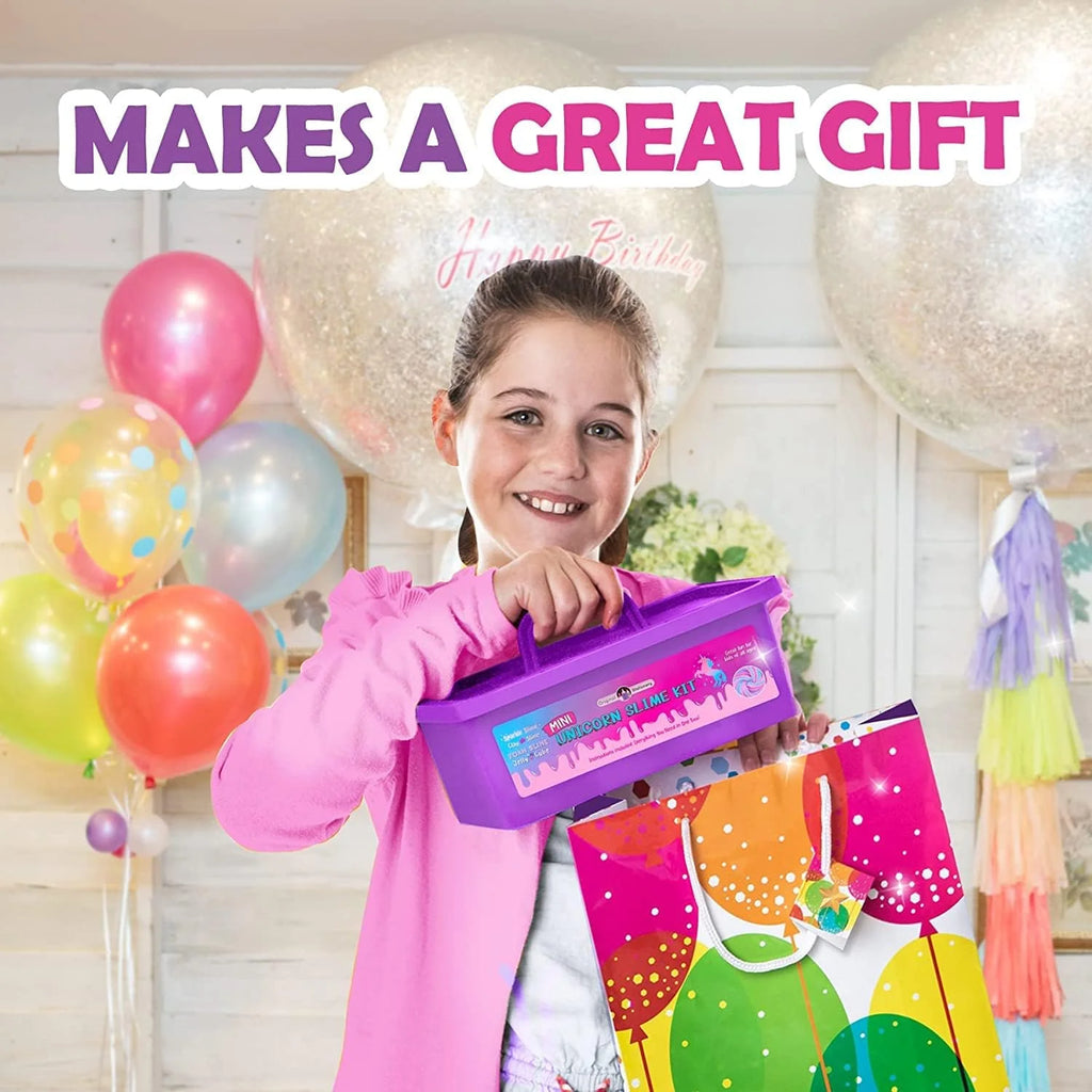 Mini Unicorn Slime Kit with Clay, Foam, Jelly Cube Slime M4464