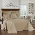Ivory King Floral Matelasse Bed Spread O3258