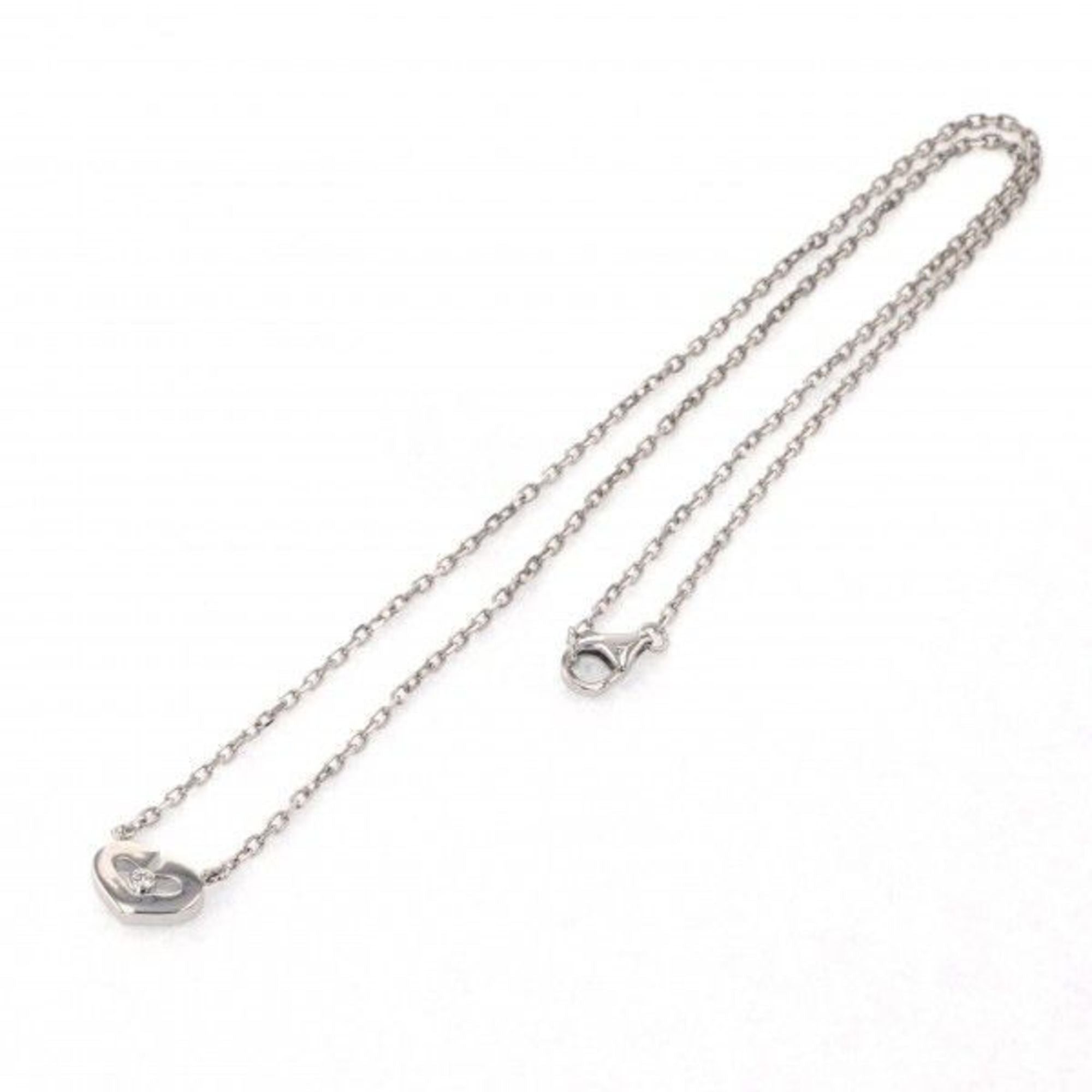 White Gold Diamond Necklace Pendant J7681