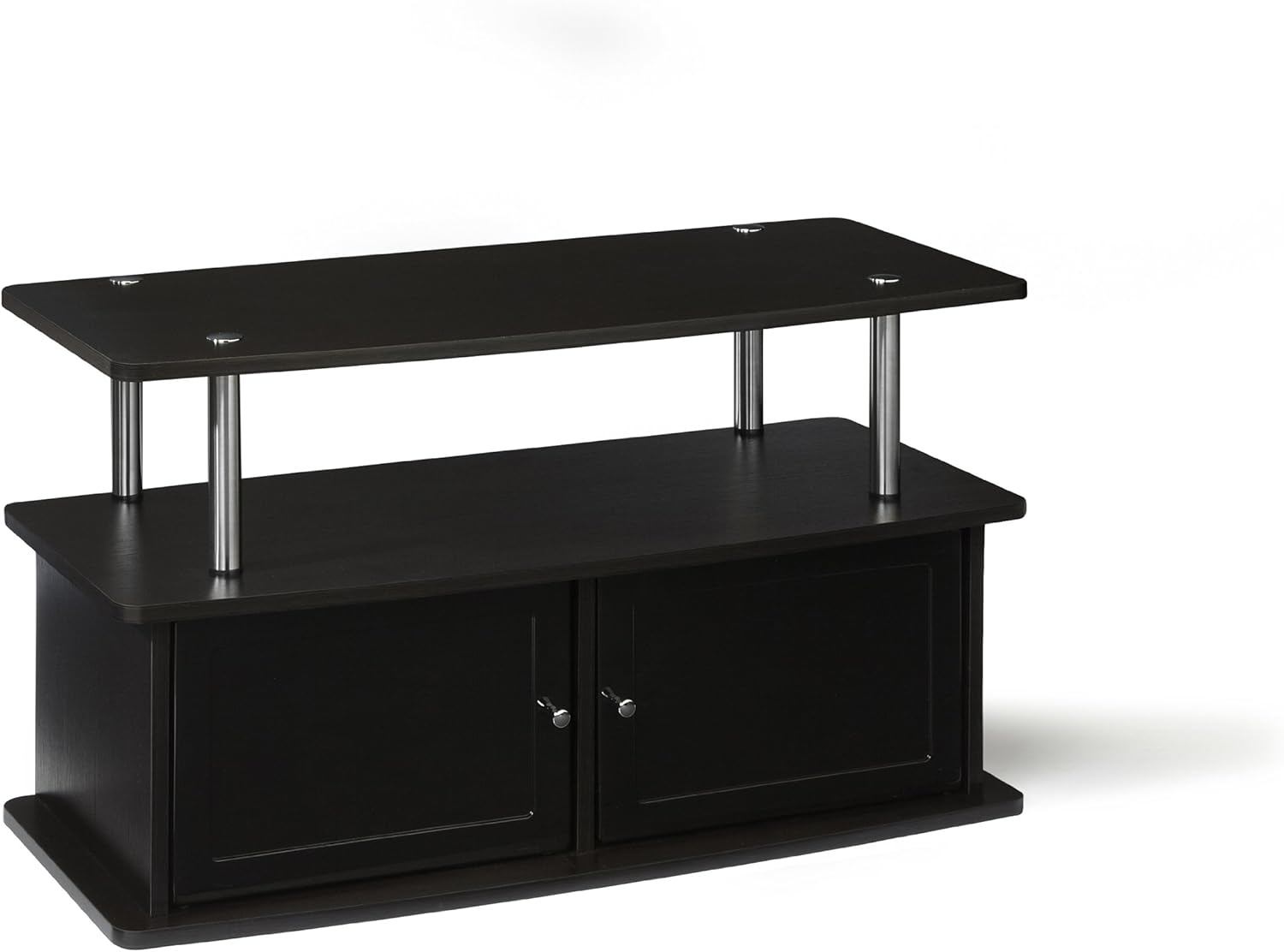 TV Stand with 2 Storage Cabinets and Shelf, Faux Birch R29216