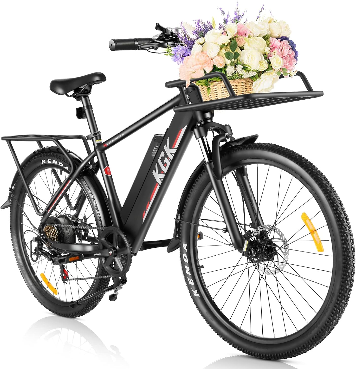 26in Folding Electric Mountain Bicycle with Disc Brake and Removable 36V/10.4Ah Battery B54251