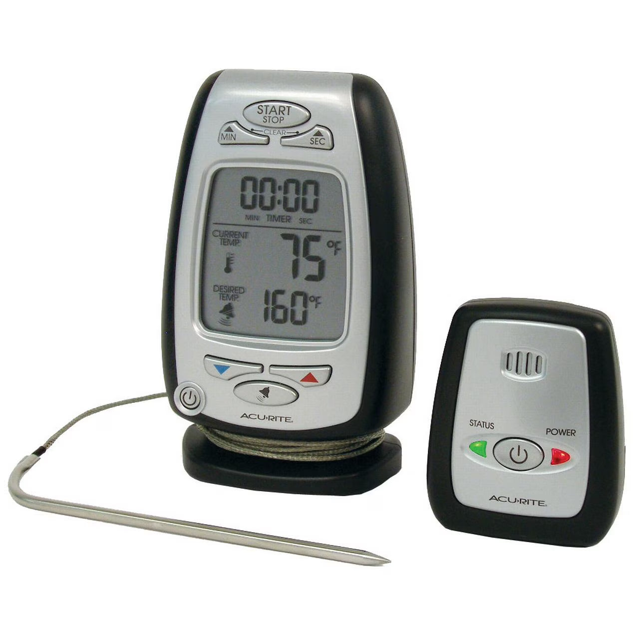 Meat Thermometer with Digital LCD Screen and Stainless Steel Probe J961
