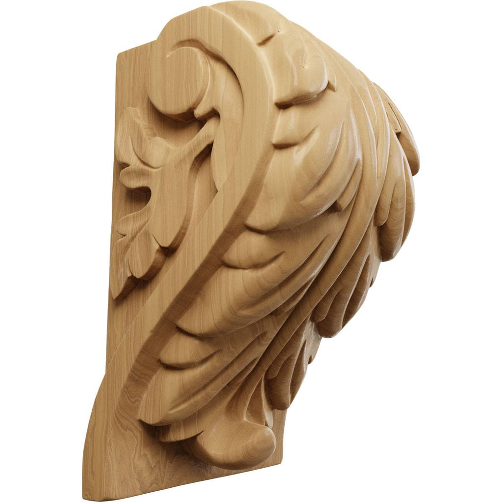Cherry Extra Large Acanthus Leaf Block Corbel Q205432