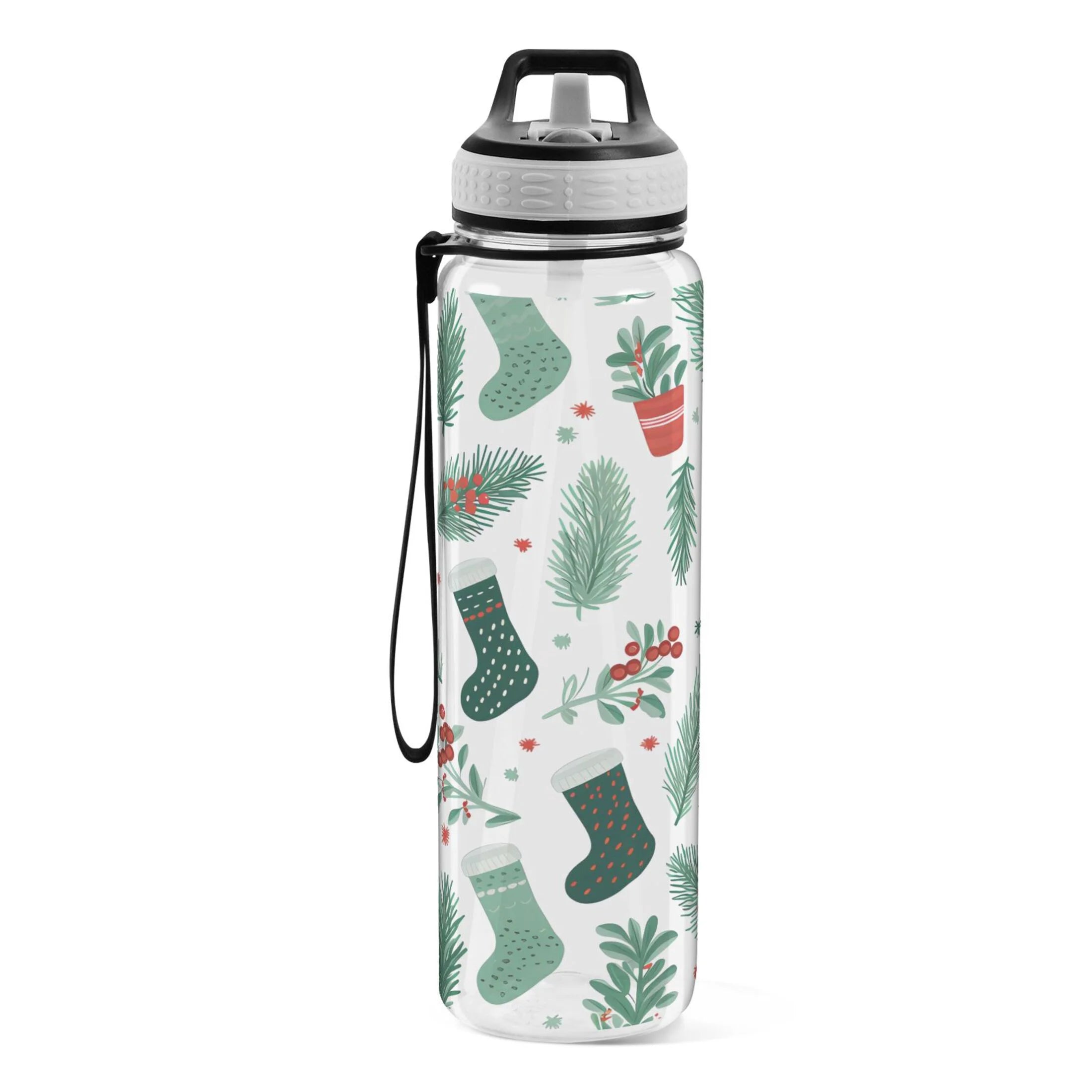 Clear 32oz Tritan Water Bottle with Straw G954611