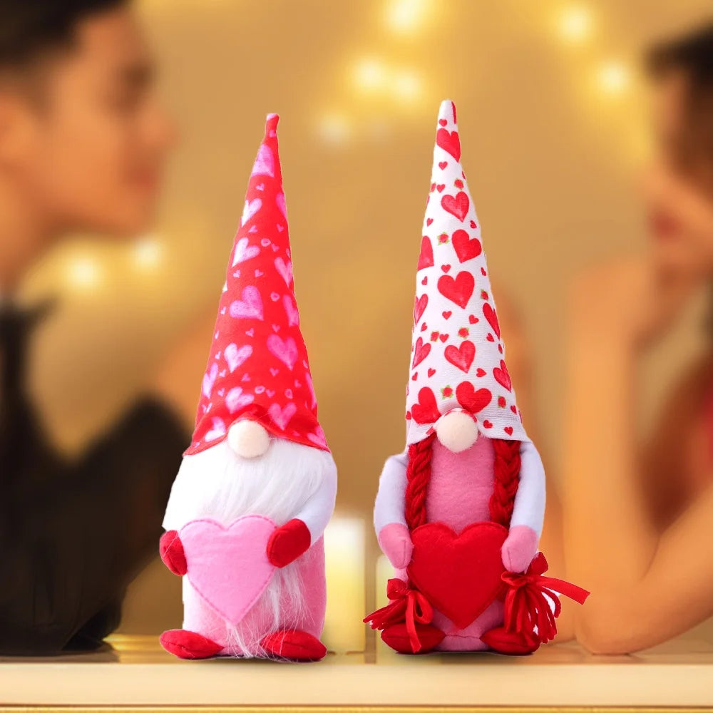 Valentine's Day Gnomes Plush Decorations A5448