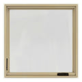 Cream Painted Clad Wood Left-Handed Casement Window with Mesh Screen T7312