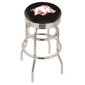 Chrome Double Ring Swivel Bar Stool R1319