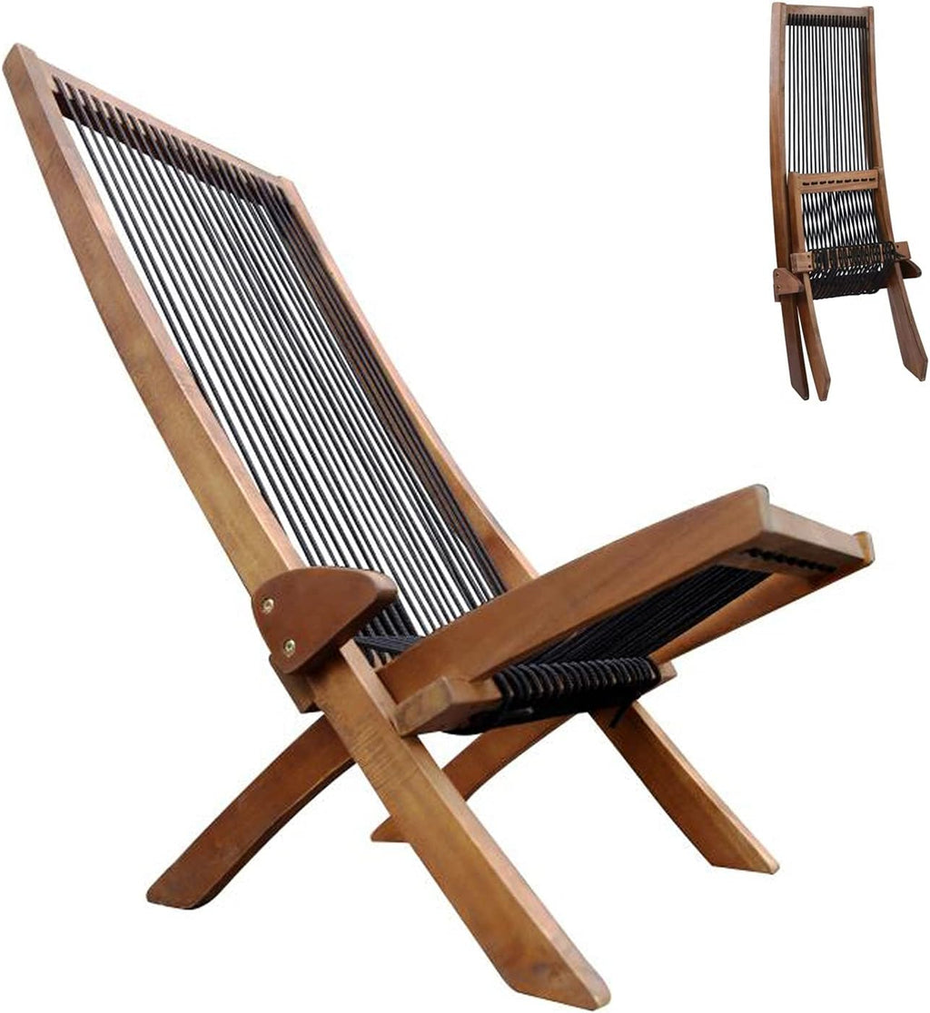 Acacia Wood Folding Lounge Chair B8317