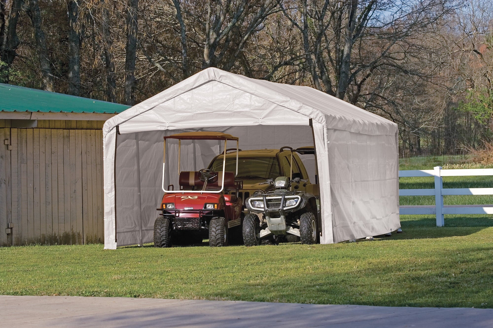 White Canopy Enclosure Kit Fits 2" Frame O6534