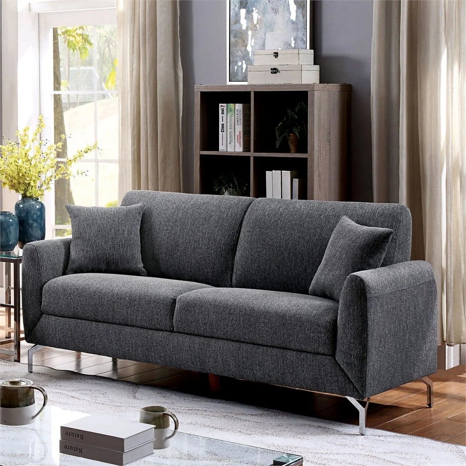 Gray Fabric 3-Piece Sofa Set P29761