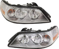Headlight Assembly Set of 2 Clear Lens T9684