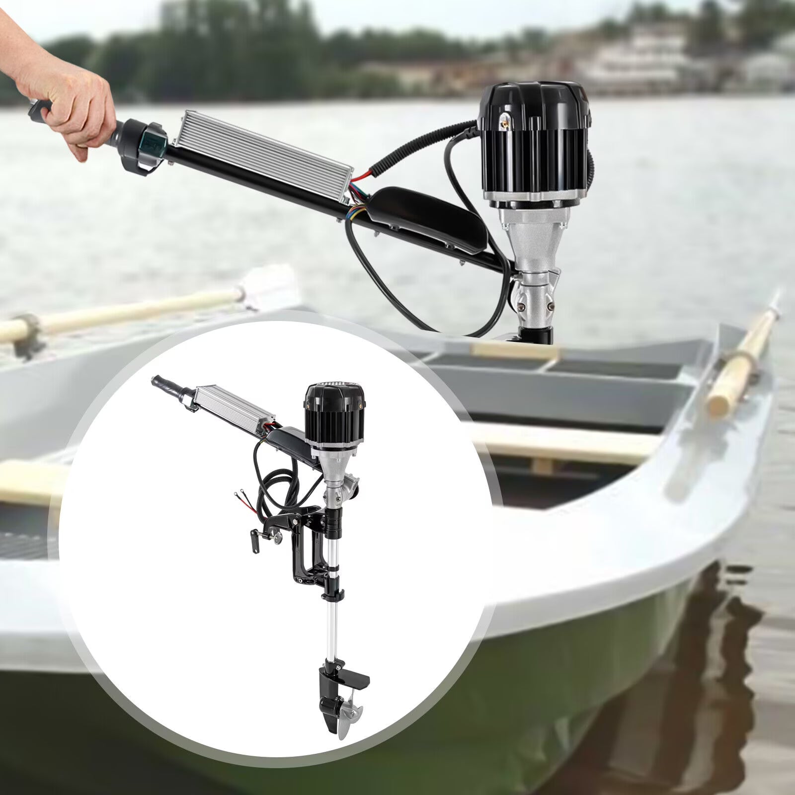 48V 5HP Outboard Motor Aluminum Z15735