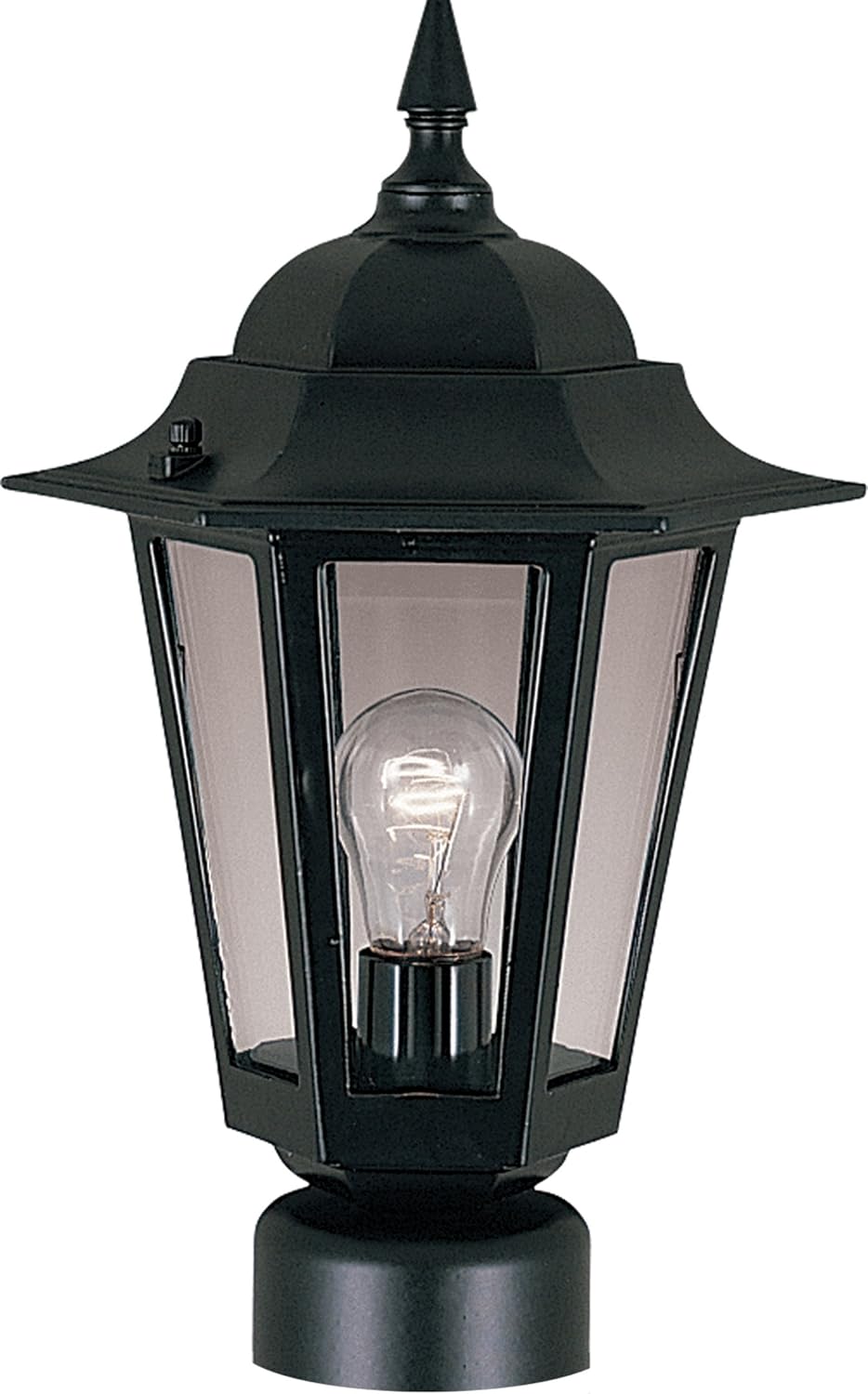 Black Outdoor Wall Sconce 1-Light 60 Watts C453