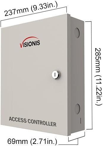 Two Door Access Control Electric Drop Bolt Fail Secure Controller Box With Power Supply Included Black Outdoor Waterproof Card Reader K590259