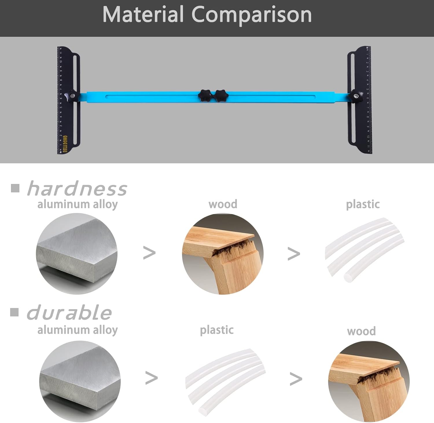 Foldable Aluminum Alloy Stair Tread Gauge I569512