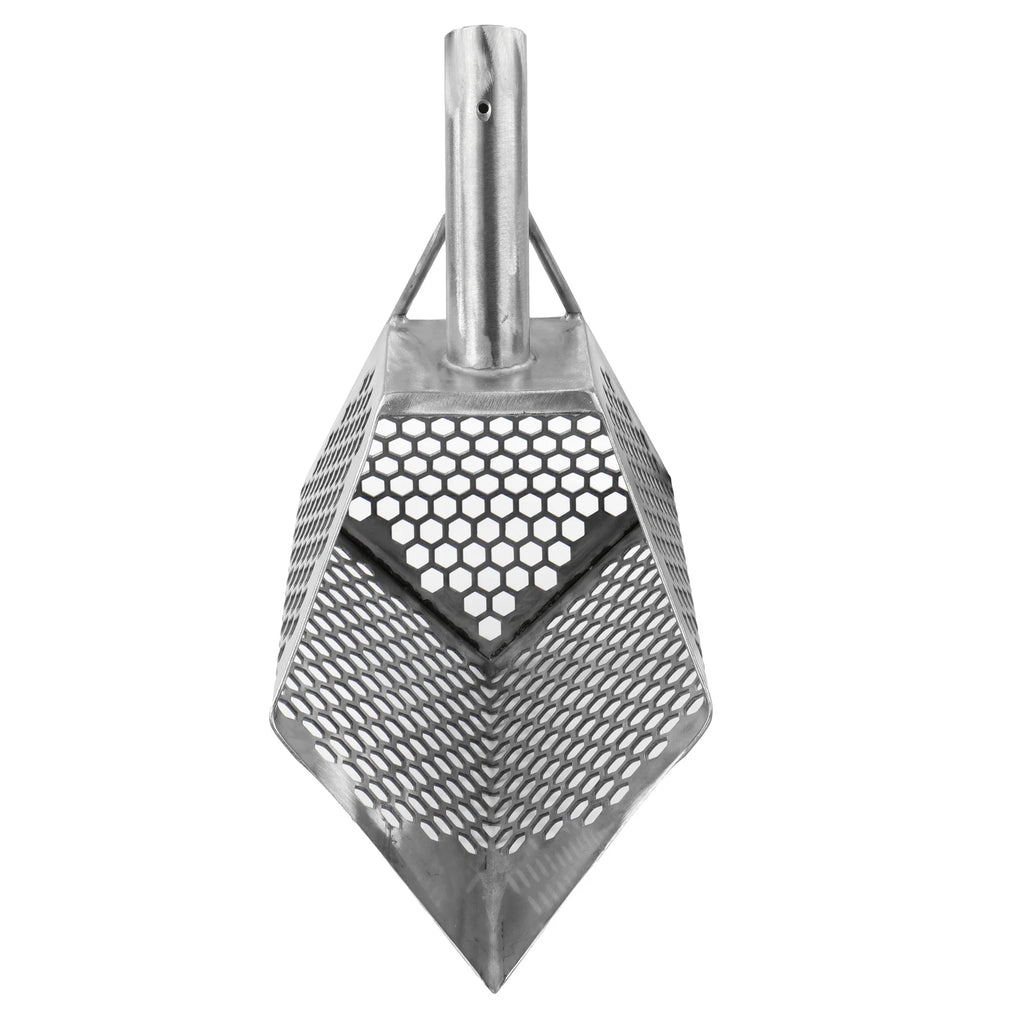 Stainless Metal Detector Sand Scoop with Hexagon Holes R60938