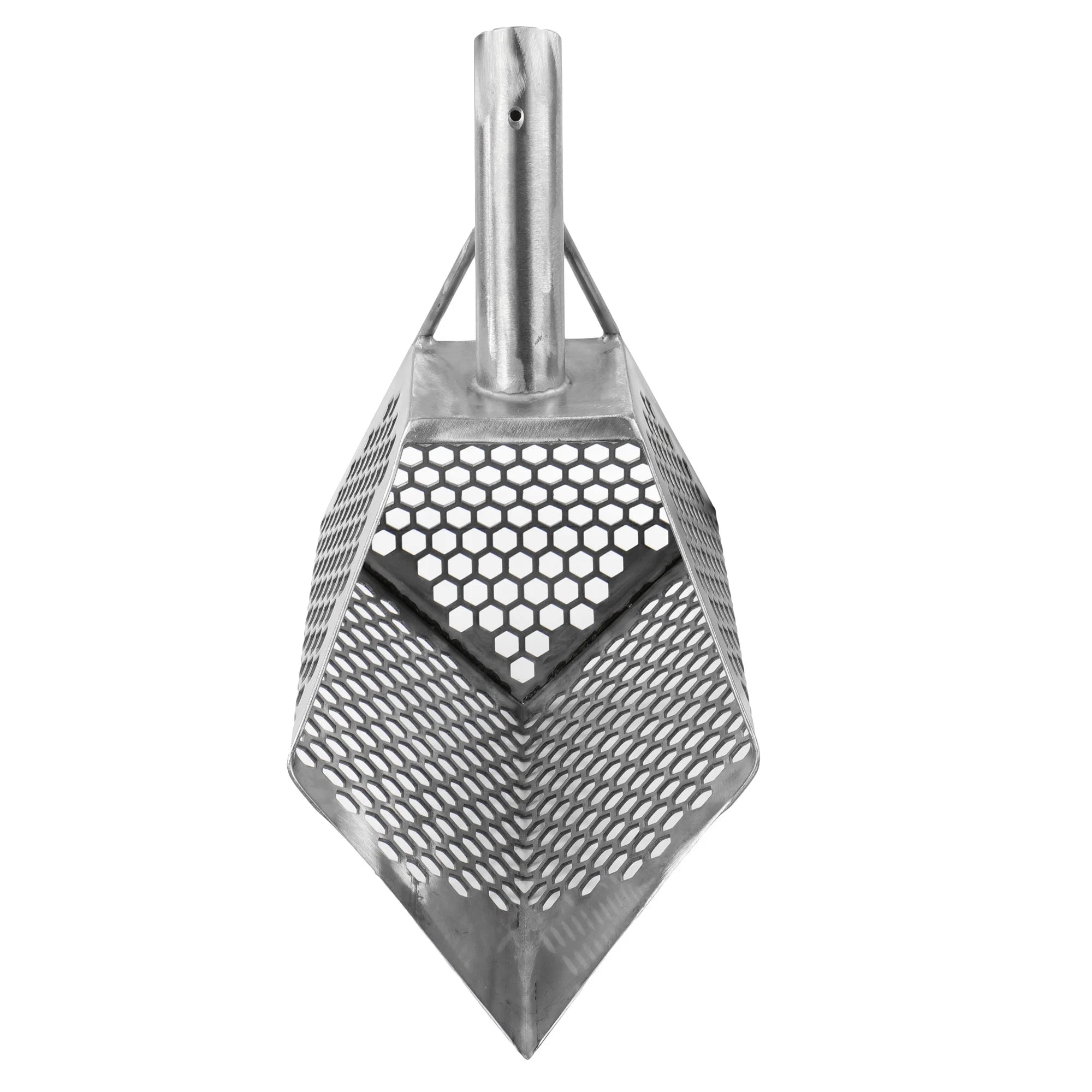Stainless Metal Detector Sand Scoop with Hexagon Holes R60938