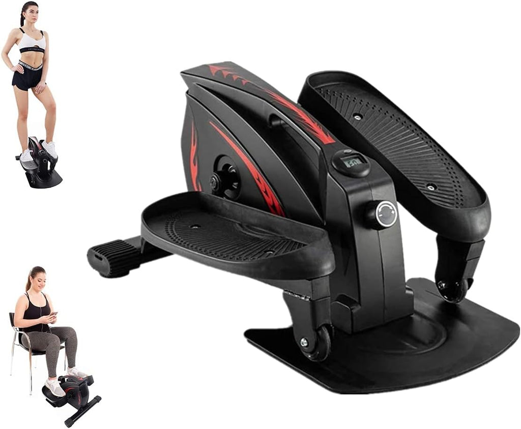 Mini Elliptical Machine Under Desk with Display Monitor and Adjustable Resistance Z6652