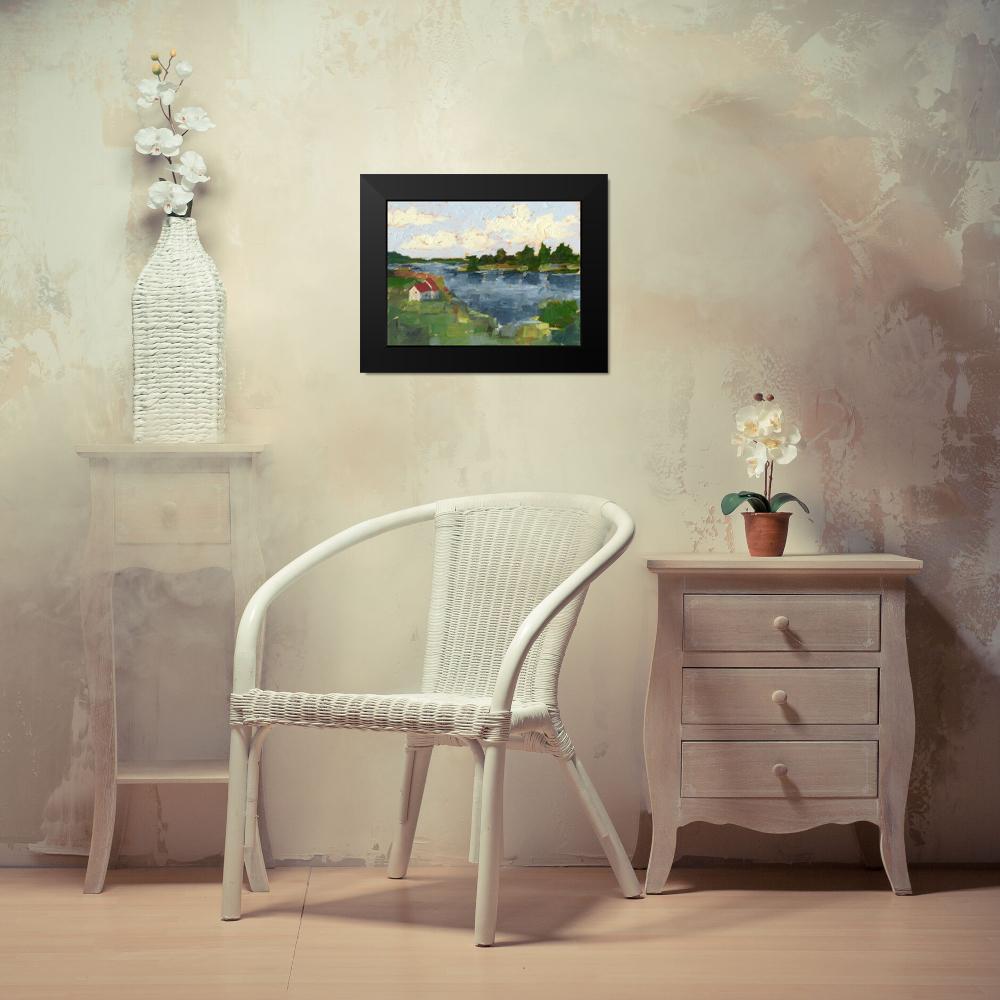 Black Modern Framed Museum Art Print X9961