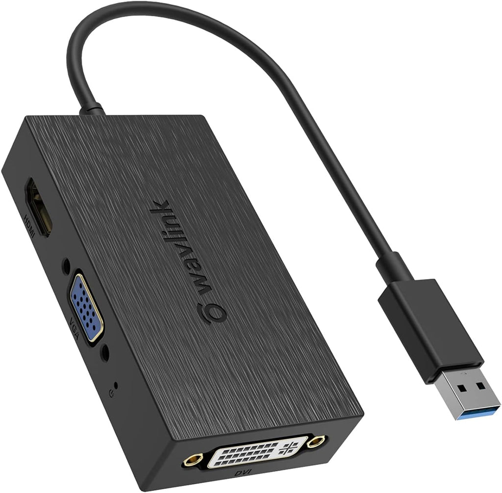 USB 3.0 to DVI/VGA/HDMI Universal Video Graphics Adapter with Audio Port F441859