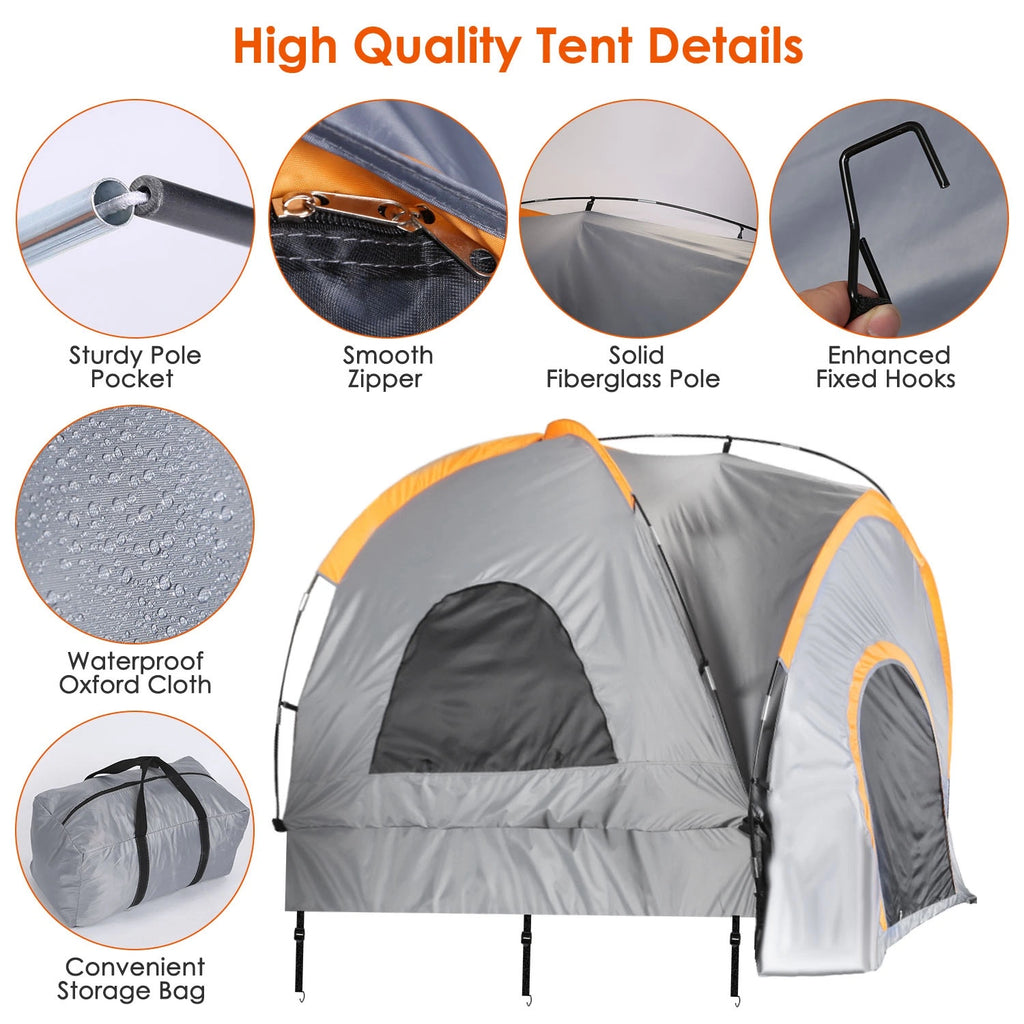 Waterproof Pickup Truck Tent with Carry Bag X486386