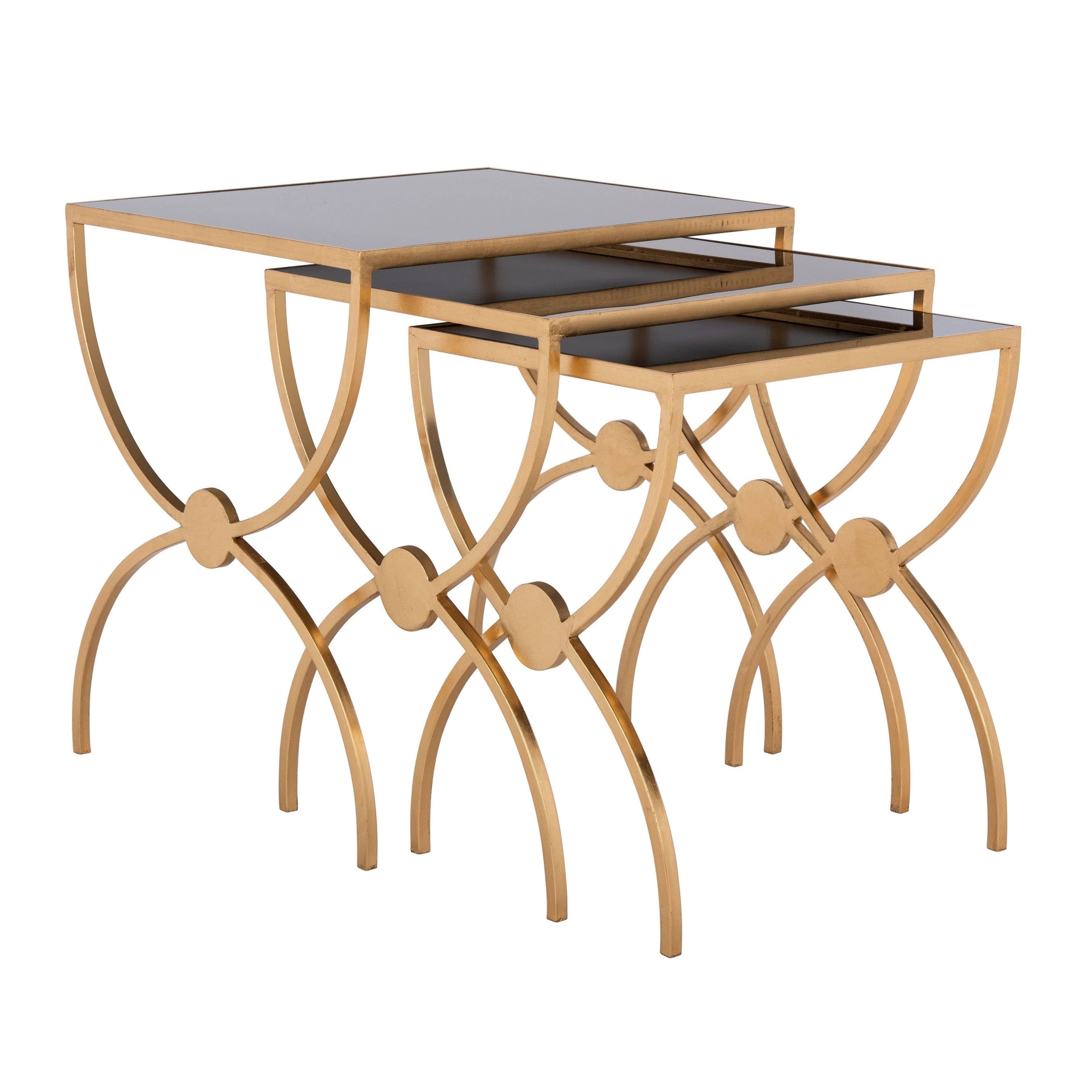 Black Glass Nesting Tables G473618
