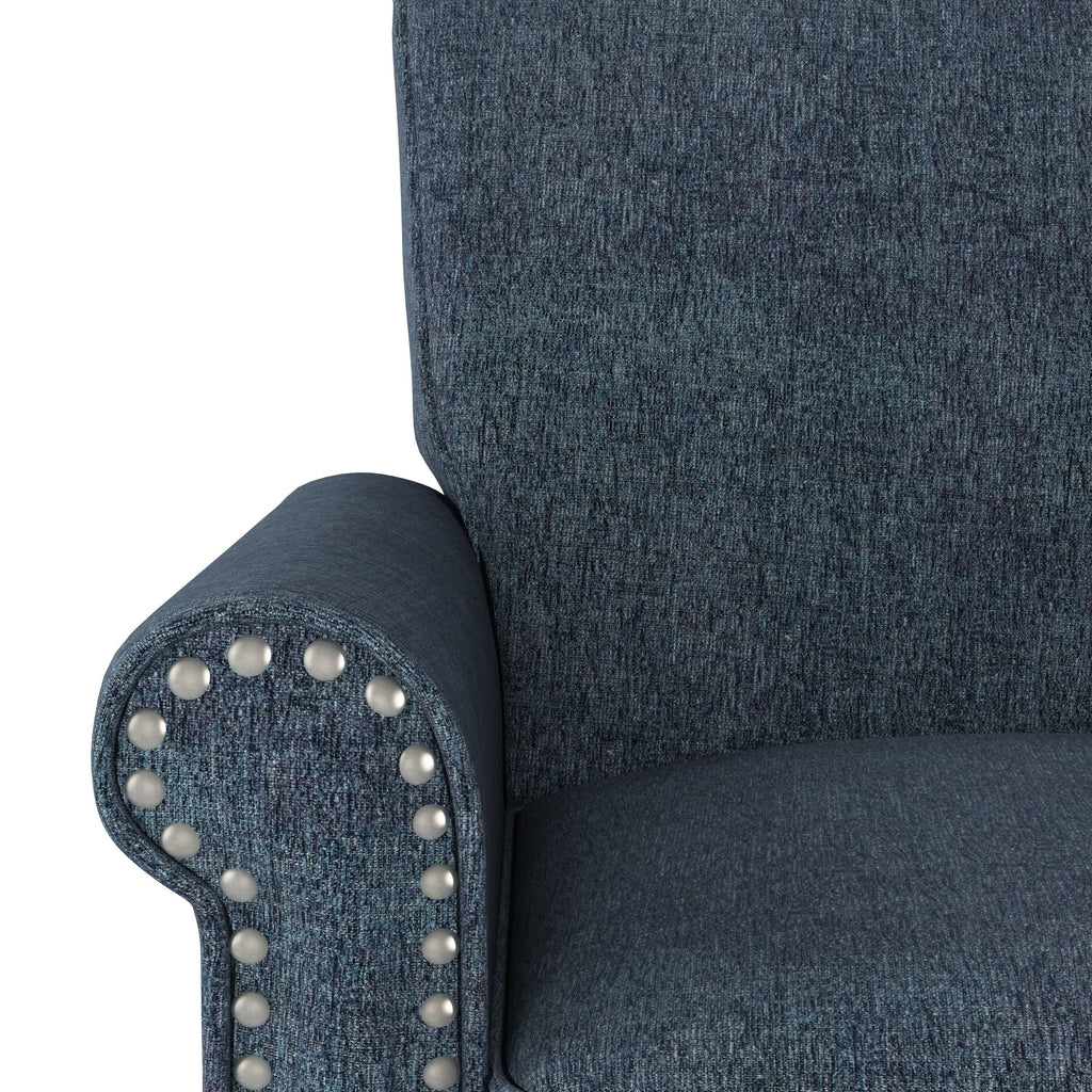 Red Velour Traditional Armchair P622004