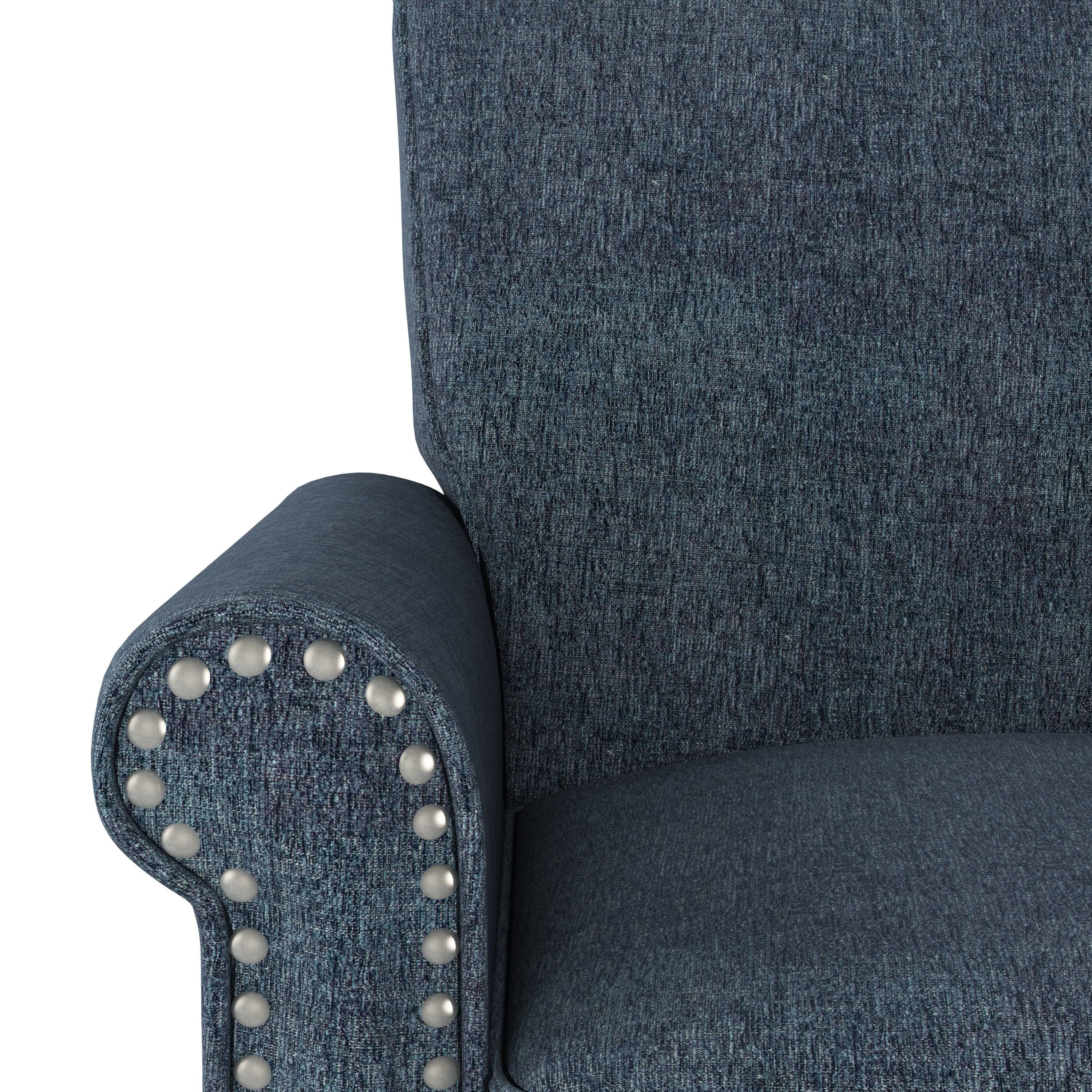 Red Velour Traditional Armchair P622004