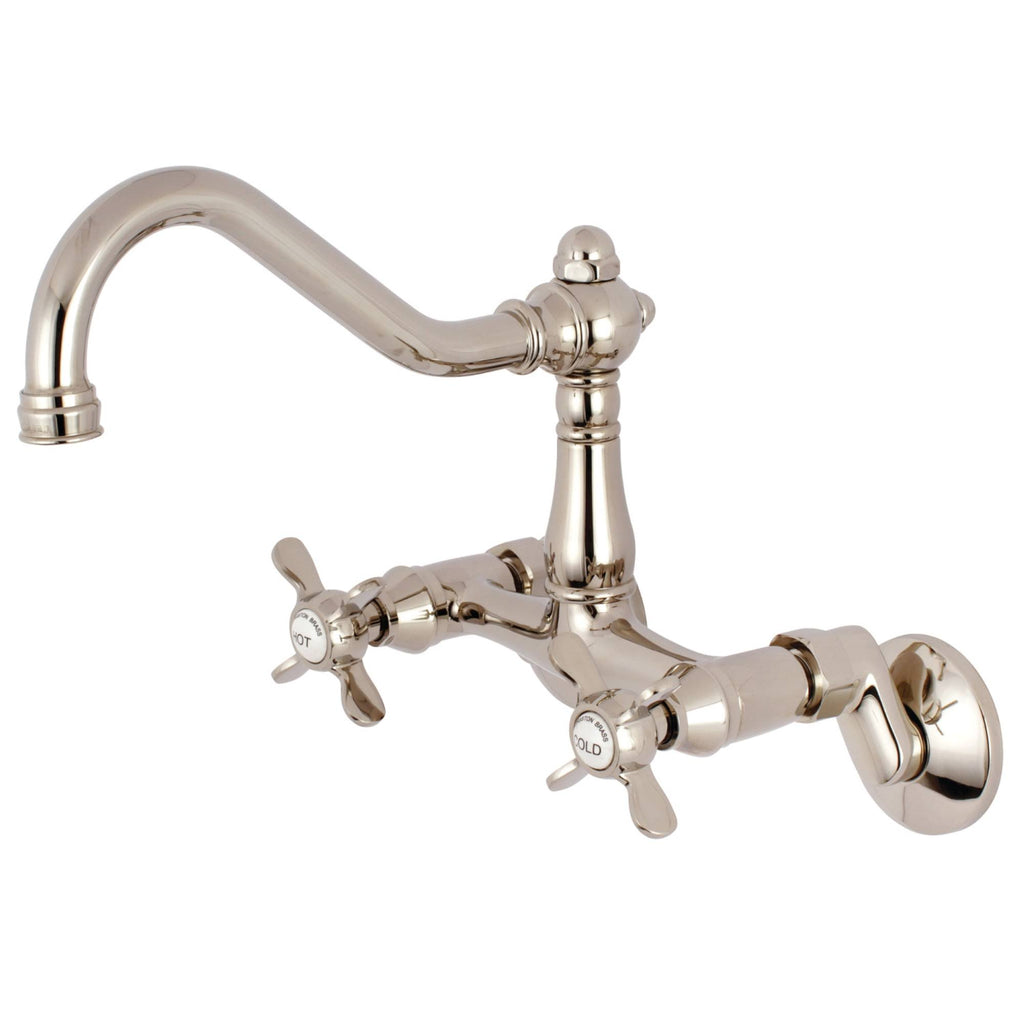 Polished Nickel Wall Mount Kitchen Faucet Q3452