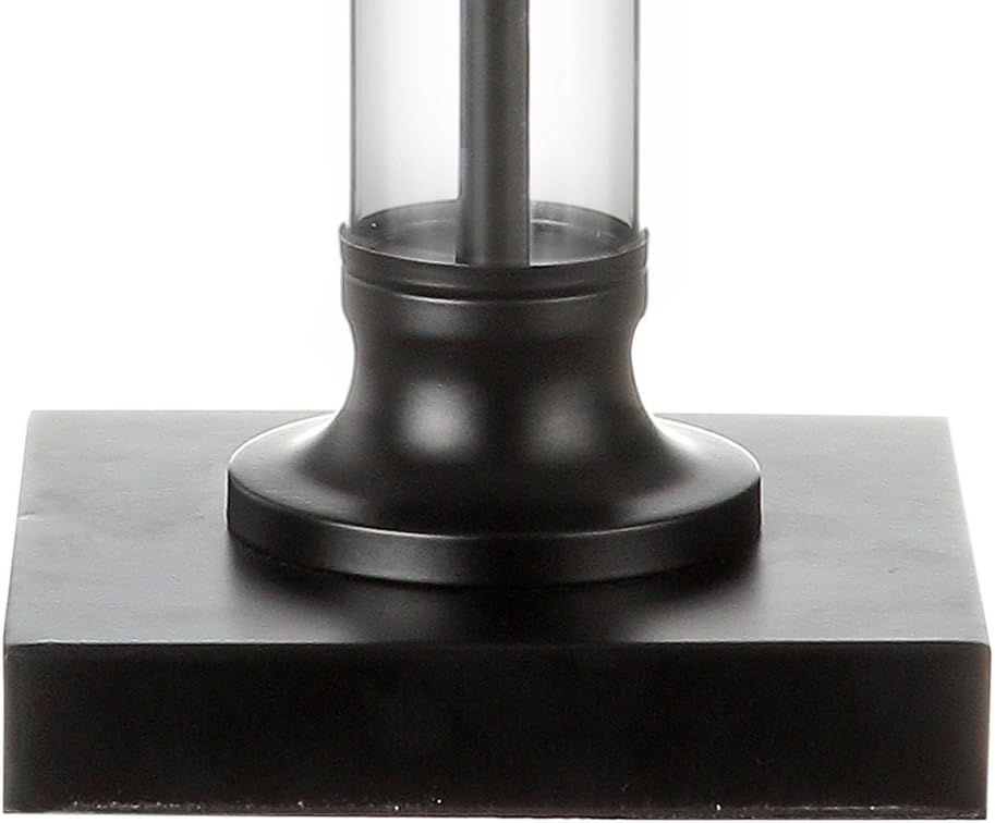 Black/Clear Glass and Metal LED Table Lamp Set of 2 M67511