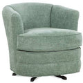 Tonal Beige Performance Solid Swivel Barrel Chair H82318
