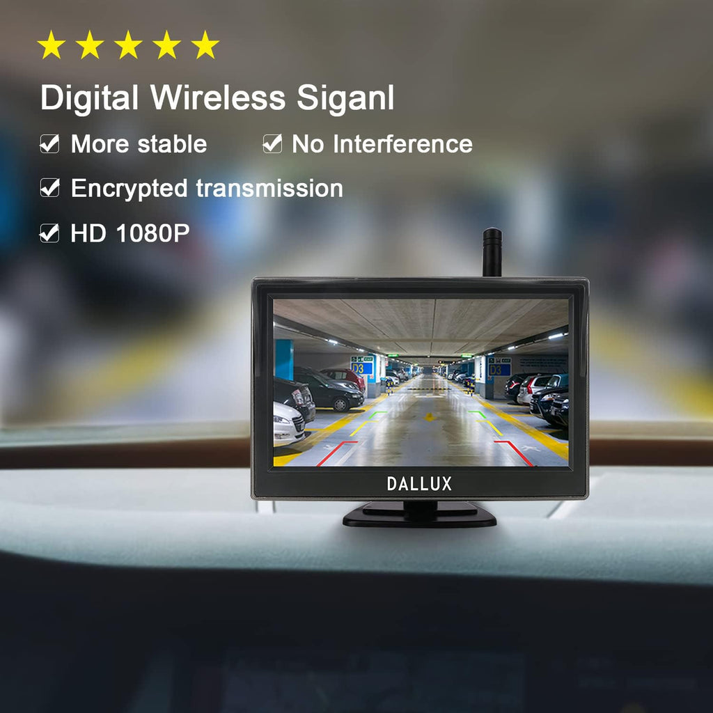 5 Inch 1080P Front/Rear View Wireless Backup Camera Kit Q478682