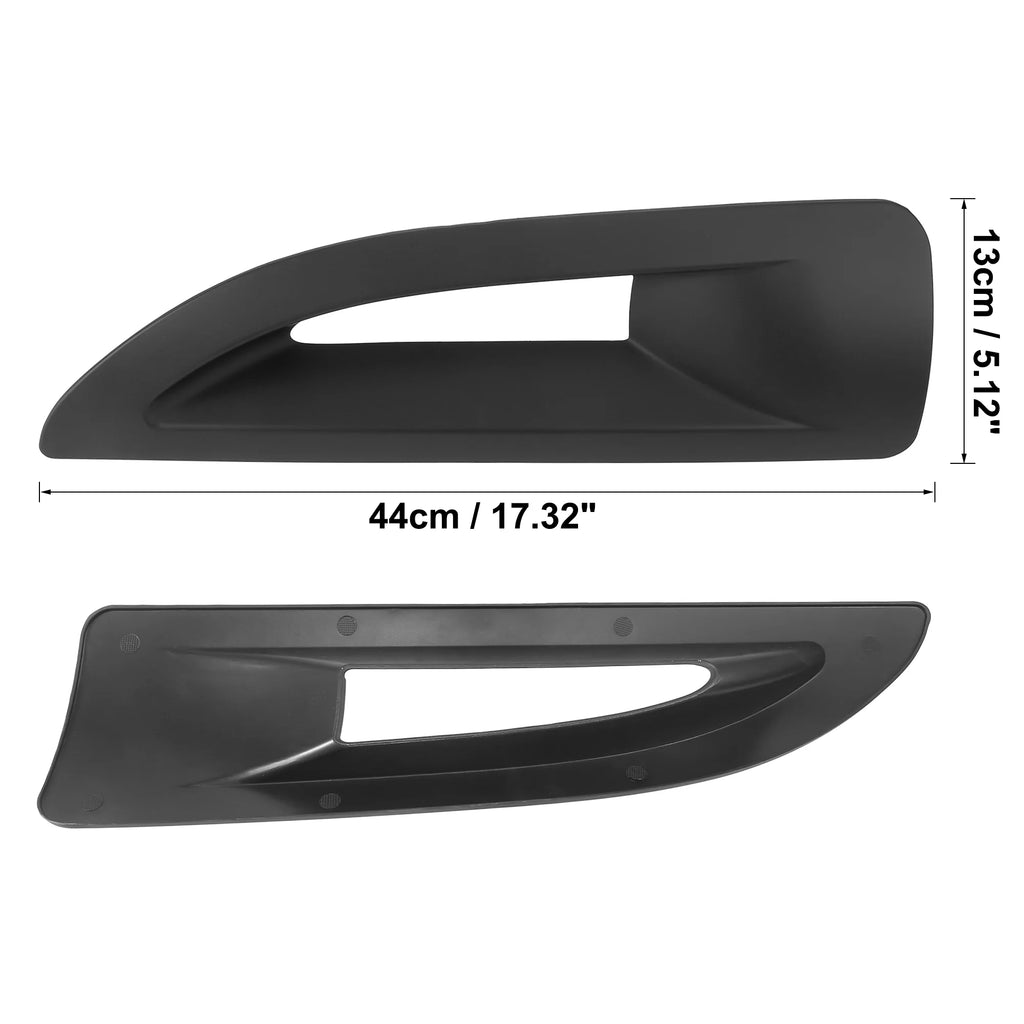 Matte Black Hood Side Air Vents Cover Trim for Jeep Wrangler JK JKU Unlimited Rubicon 2007-2017 L253