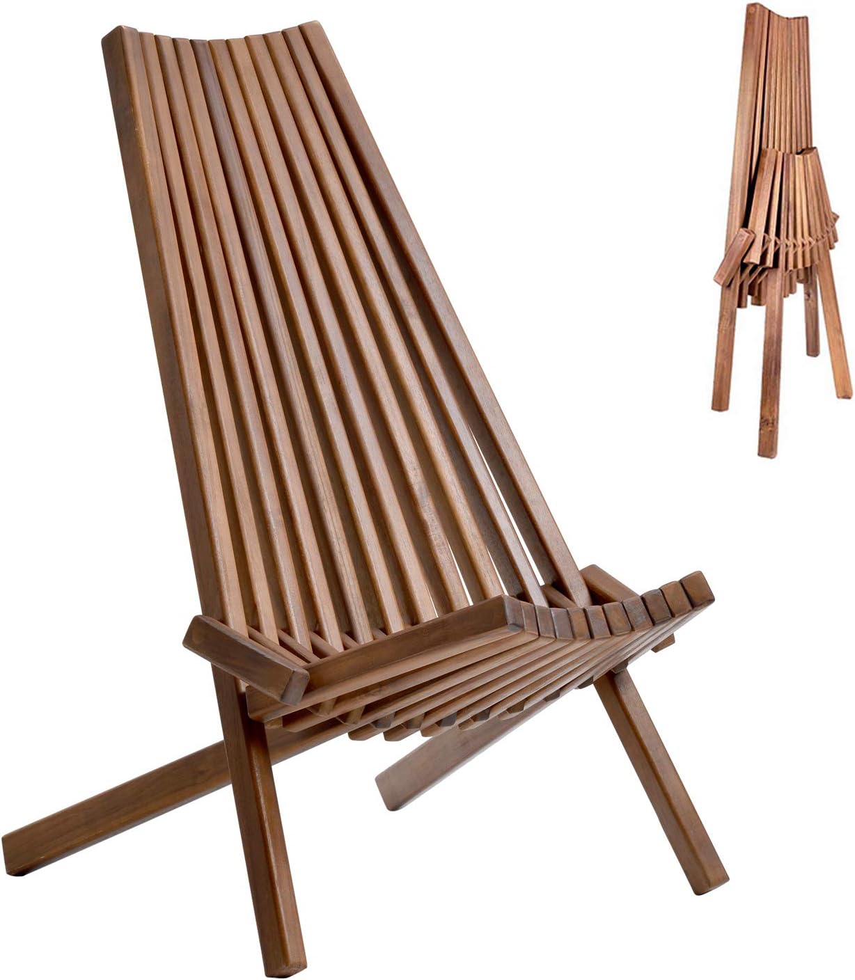 Acacia Wood Folding Lounge Chair B8317