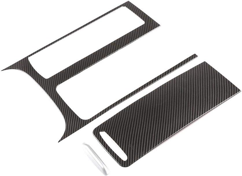 Carbon Fiber Style ABS Plastic Center Console Panel Cover Frame Trim Pack of 2 Z58274