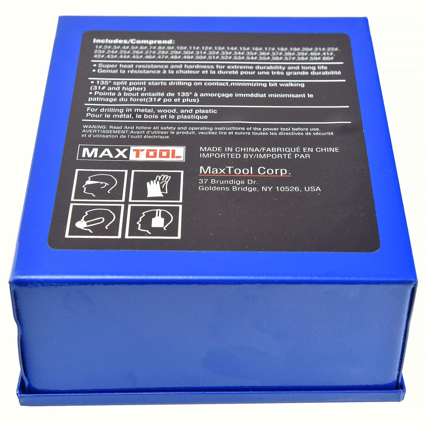 60 Piece High Speed Steel M2 Twist Drill Bit Set Y571