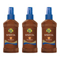 Deep Tanning Oil Pump Spray Sunscreen SPF 8 - 8 Ounces (Pack of 3) N502