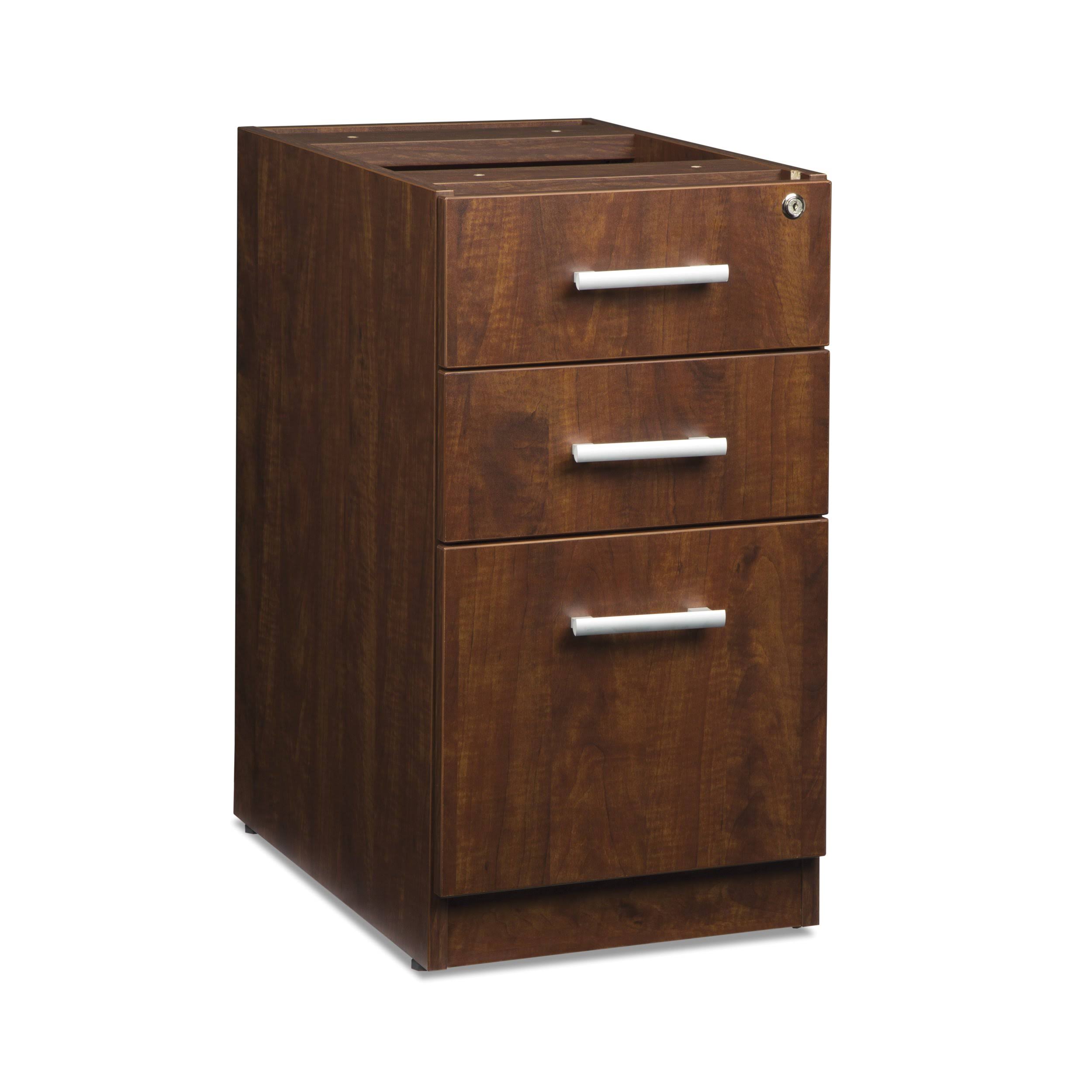Locking 3-Drawer Filing Cabinet Cherry P981090