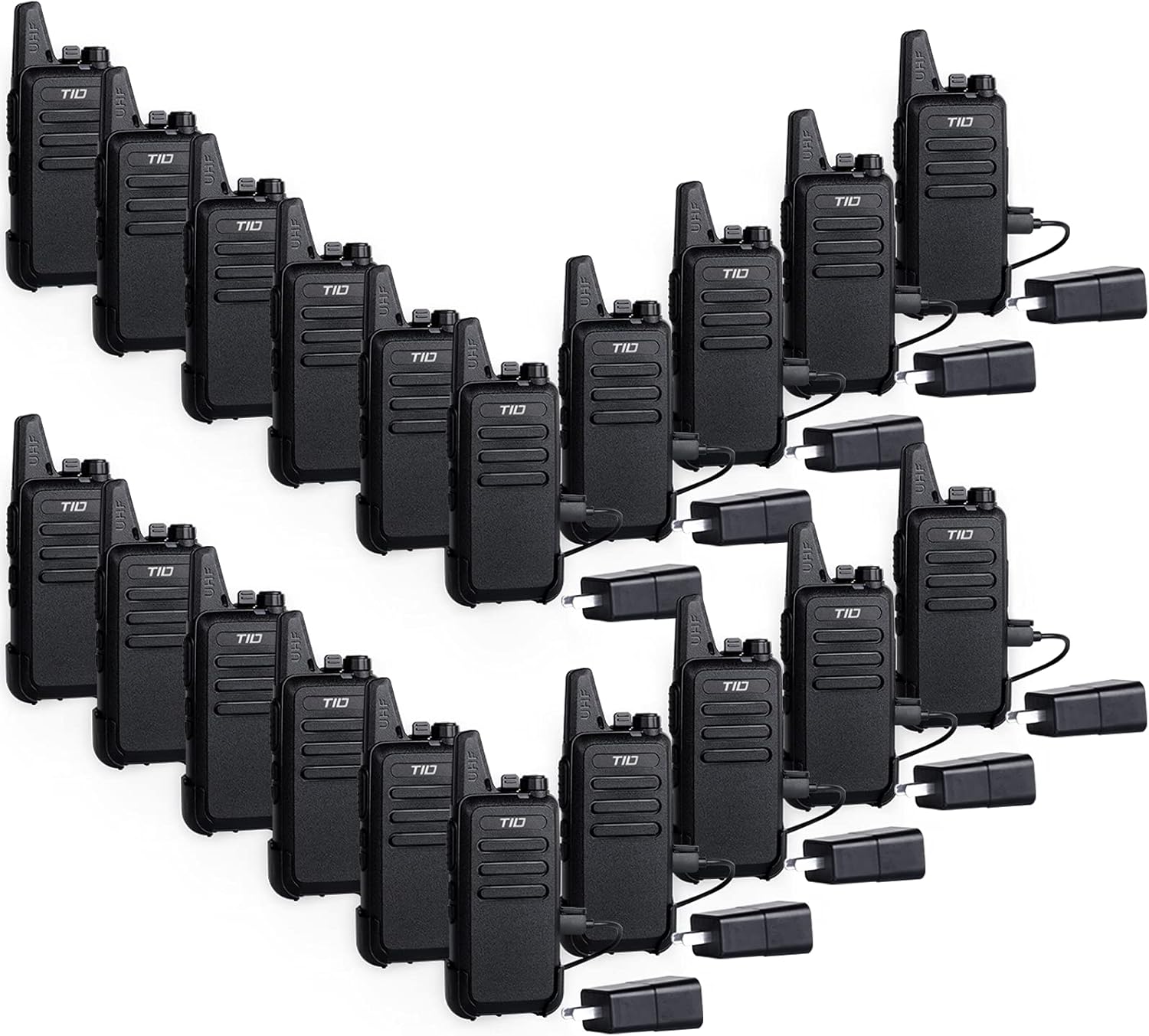 20 Pack UHF Two Way Radios Walkie Talkies Q539