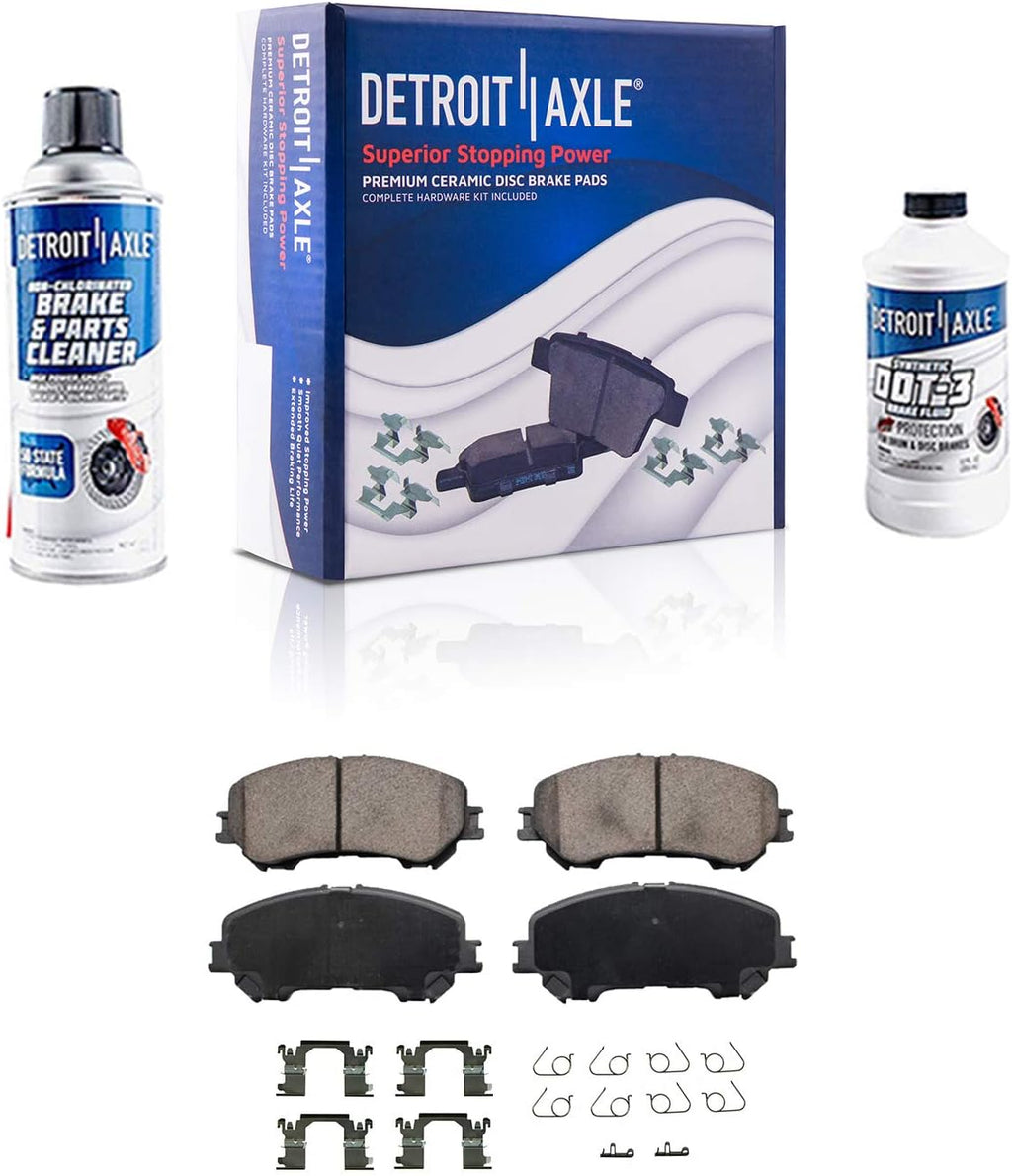 Front and Rear Disc Rotors Brake Pads 10pc Set E621