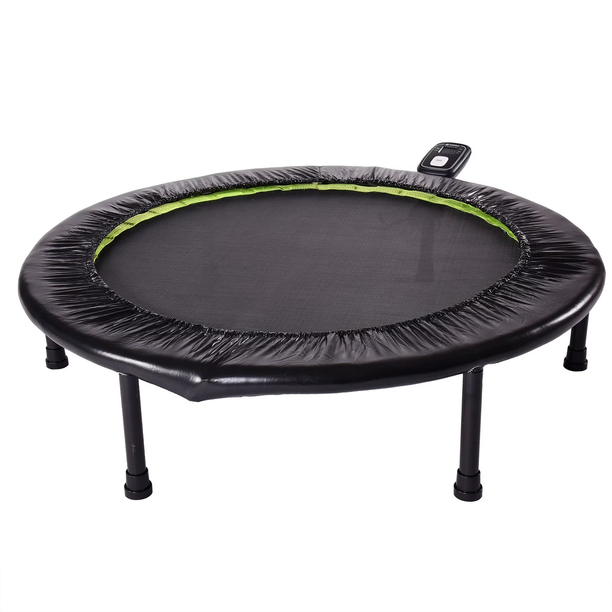 36" Round Foldable Fitness Trampoline with Workout Monitor Q817506