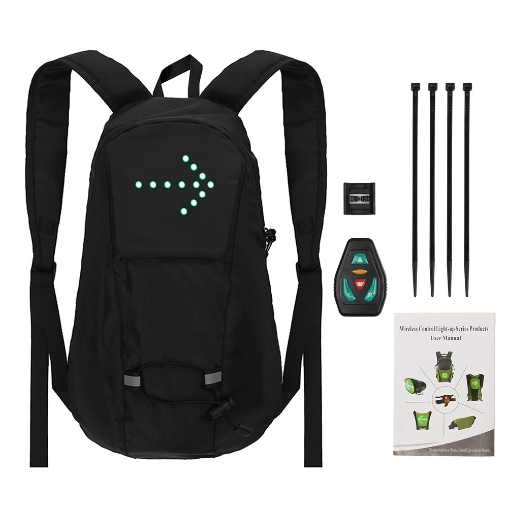 Waterproof LED Bike Backpack with Turn Signal O85408