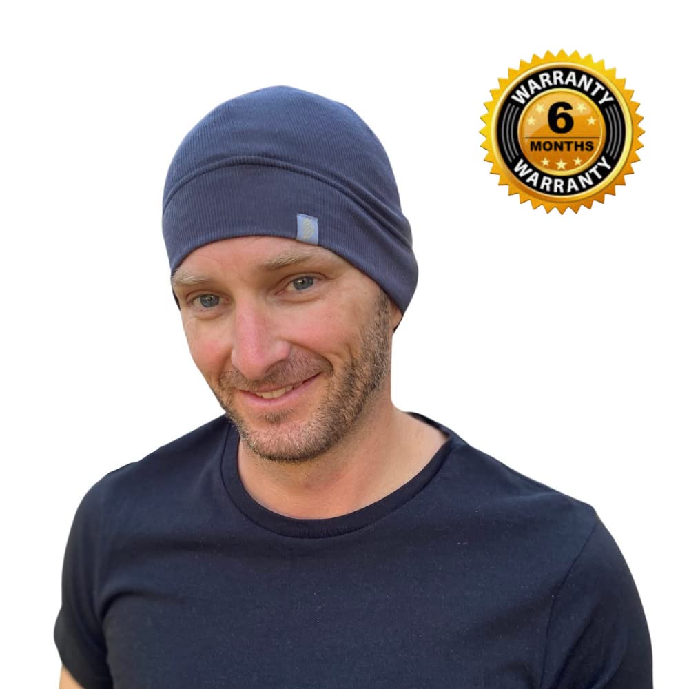 EMF Beanie Skull Cap Hat Adult Size Bamboo Faraday Fabric Pack of 2 C30944