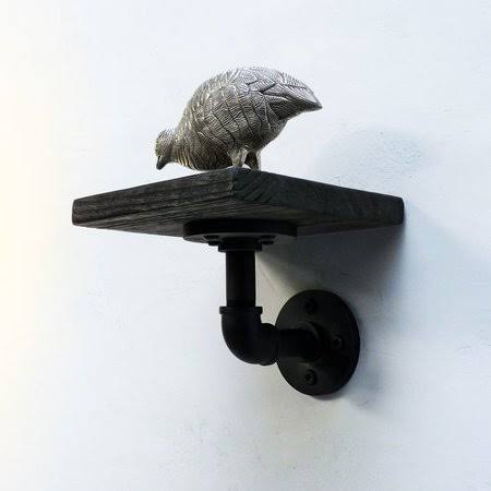 Industrial Wall Shelf Dark E4612