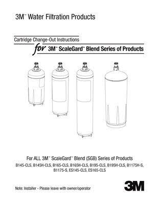 3M ScaleGard Hardness, Chloramines Filter Cartridge P932