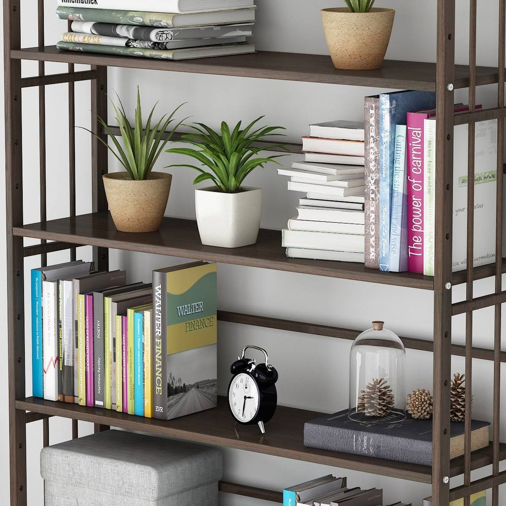 Solid Wood Etagere Bookcase Bookshelf R919495