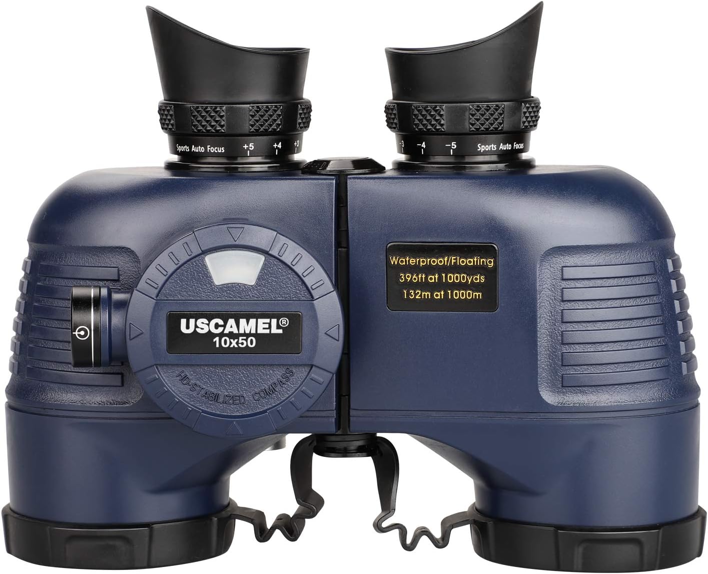 10x50 Waterproof Marine Binoculars with Rangefinder Compass Z95886