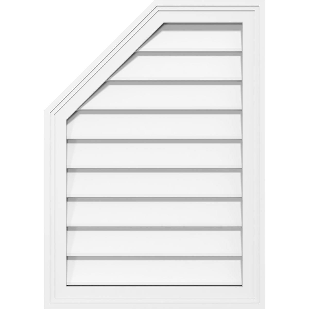 Octagonal Surface Mount PVC Gable Vent W5109